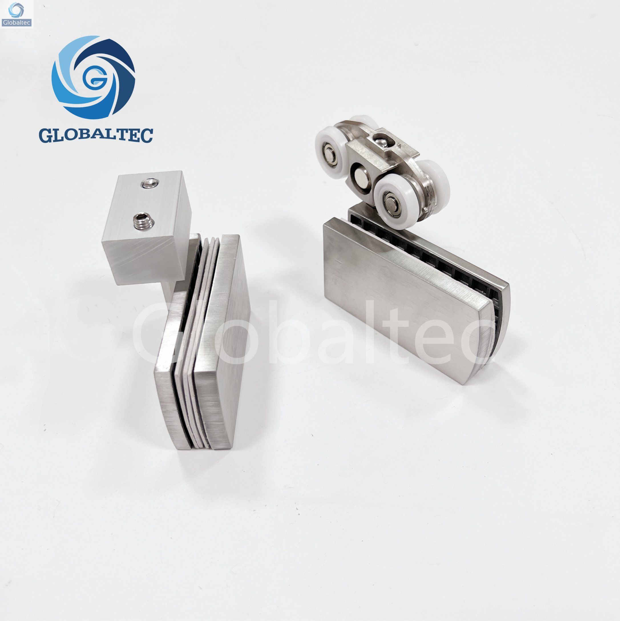 304 Stainless Steel Folding Door Accessories Frameless Glass Partition Hardware Accessories