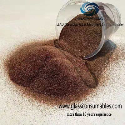 Glass water cut pomegranate sand